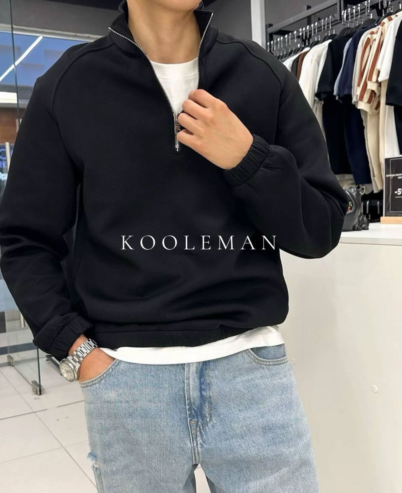 Half Zip Up Sweater